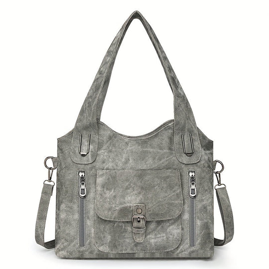 Elise’s Vintage Charm | Faux Leather Shoulder Bag