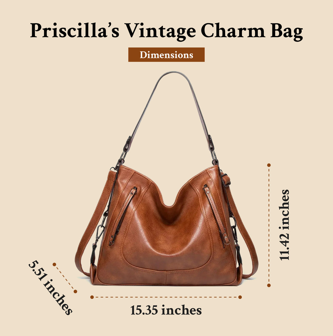 Priscilla’s Vintage Charm | Leather Bag