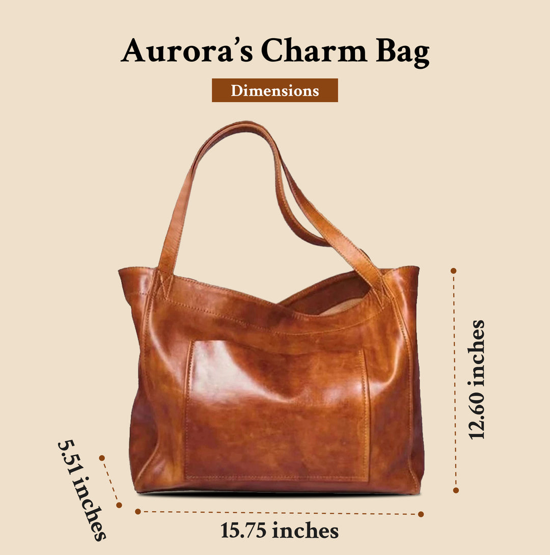 Aurora’s Charm | Vintage Leather Shoulder Bag