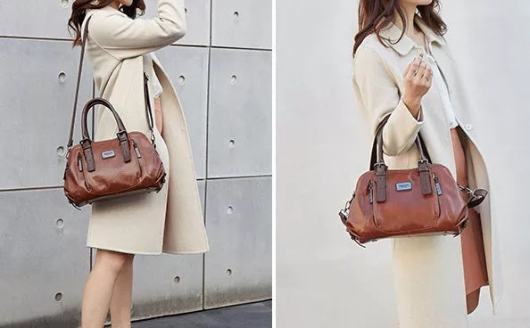 Silke’s Luxe Statement | Leather Bag