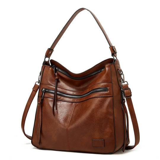 Muriel’s Vintage Charm | Leather Shoulder Bag