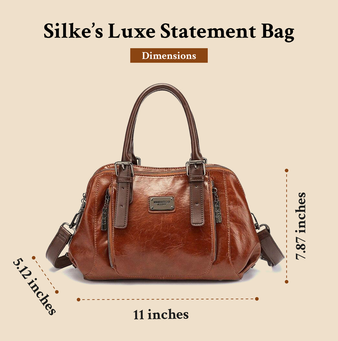 Silke’s Luxe Statement | Leather Bag