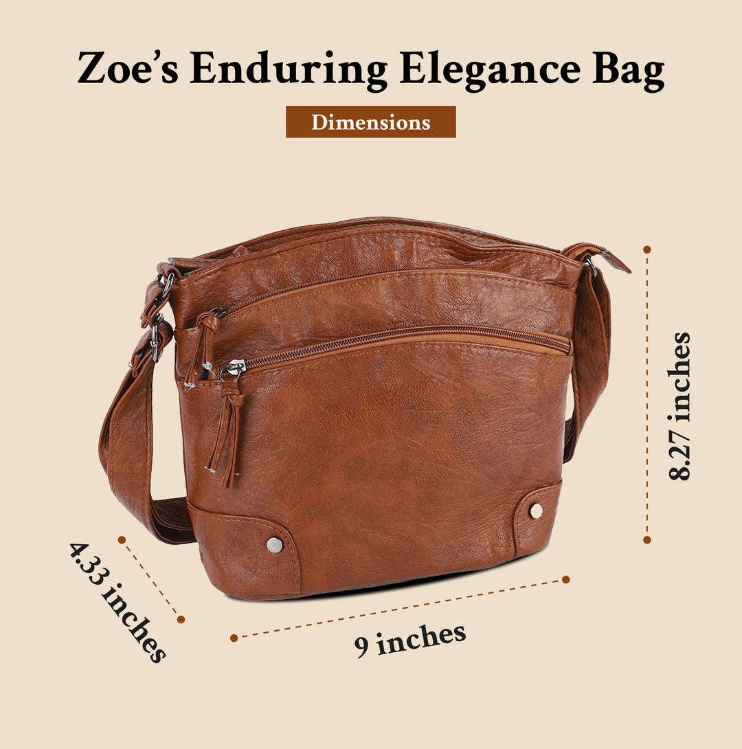 Zoe’s Enduring Elegance | Leather Shoulder Bag