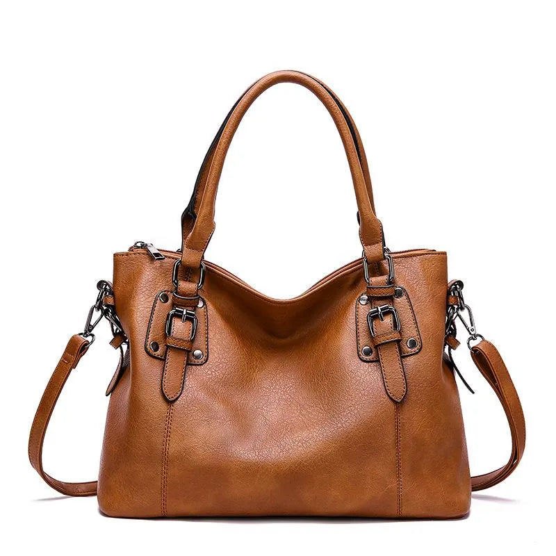 Sienna’s Graceful Allure | Elegant Leather Shoulder Bag