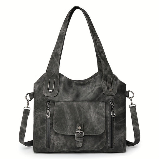 Elise’s Vintage Charm | Faux Leather Shoulder Bag